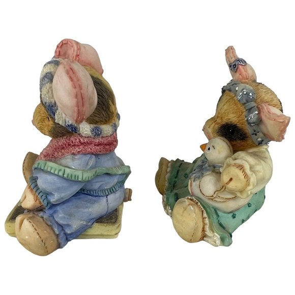 3 Enesco This Little Piggy Figurines Ducky Friend Had None Home Sw Eeet Lot TLP - Picture 5 of 13